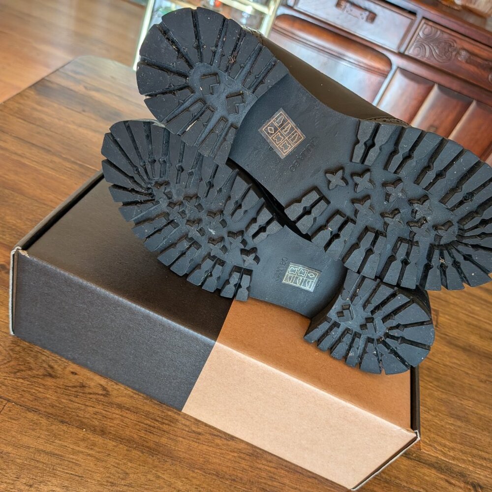 Julia Bo Jane Mary Janes Patent Lug-Sole Black 8.5 - Picture 6 of 6